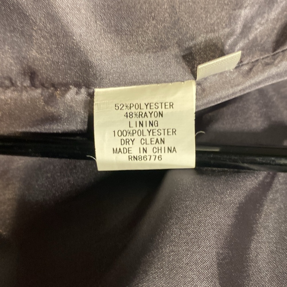 Due per Due poly/ rayon size M herringbone blazer grey and lavender lined! - Picture 6 of 10